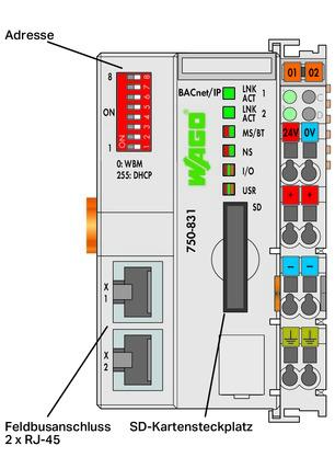 WAGO Kontroler BACnet/IP - 750-831
