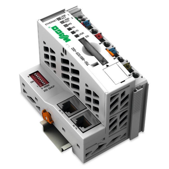 WAGO Kontroler Ethernet - 3-generacija - SD kartica - Telecontrol tehnologija - za ekstremne temperature - ECO - 750-880-025-002