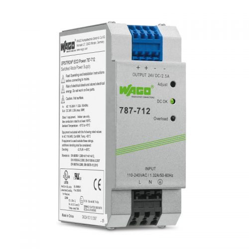 WAGO Svičersko (switched mode) napajanje - EPSITRON® ECO POWER - mono-fazno - 24 VDC - 2.5 A - 787-712