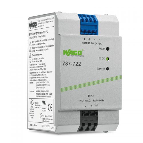WAGO Svičersko (switched mode) napajanje - EPSITRON® ECO POWER - mono-fazno - 24 VDC - 5 A - 787-722